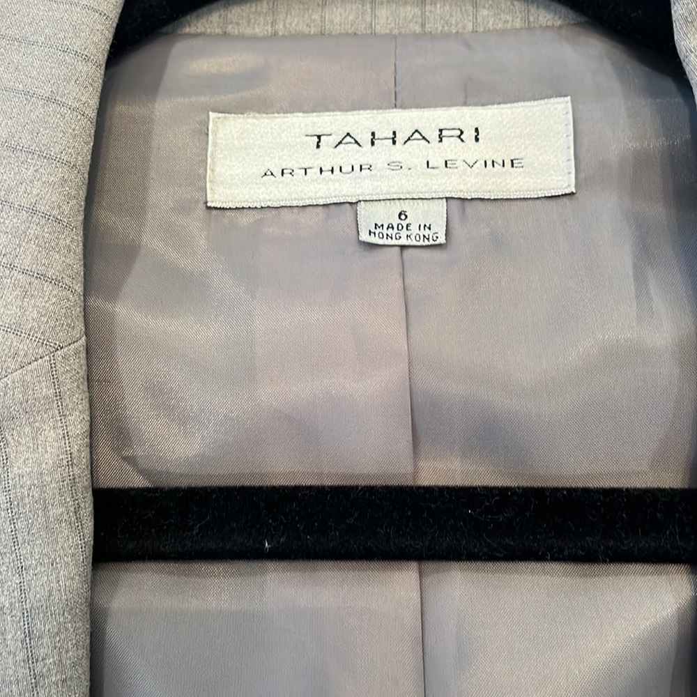 Tahari Grey Stripe Suit - Picture 4 of 9